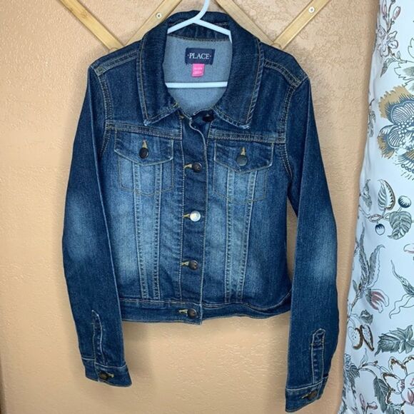 Children’s Place Girls Jean Jacket Size M - Picture 1 of 9